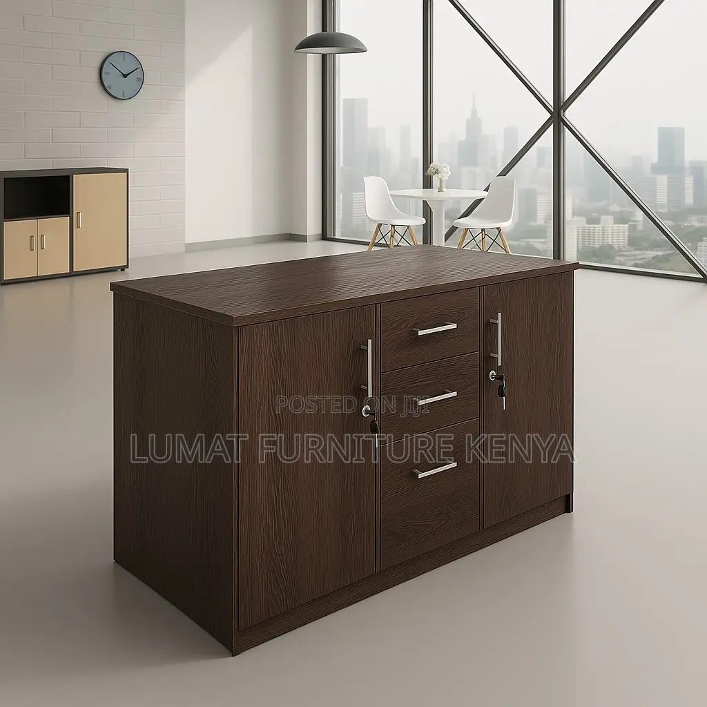 Sleek Wooden Credenza for Office Home