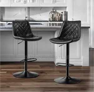 Home/Bar Furniture; Elegant Leather Upholstered Bar Stool Chair Design