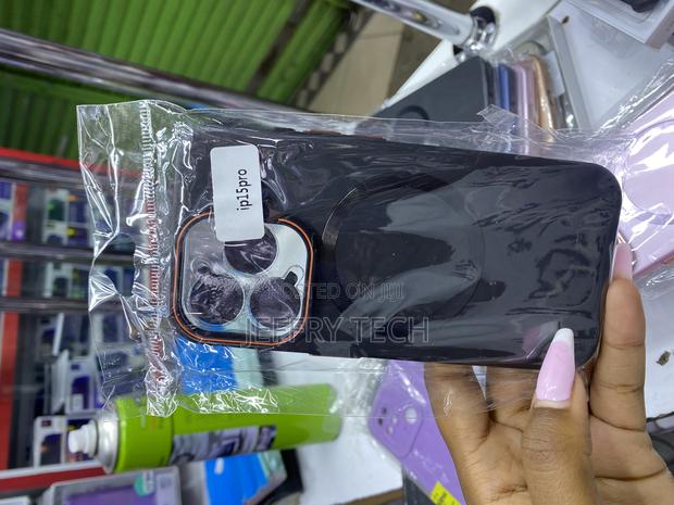 RLQXG iPhone 15 Pro Magsafe Case With Lense Protector and Stand - main view