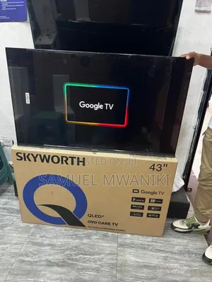 Skyworth 43" Qled Google Tv Latest Model With Hdr10+ Frameless Screen