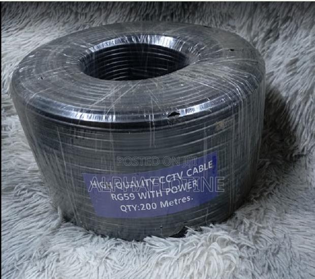 200m Rg-59 Coaxial Cable With Power