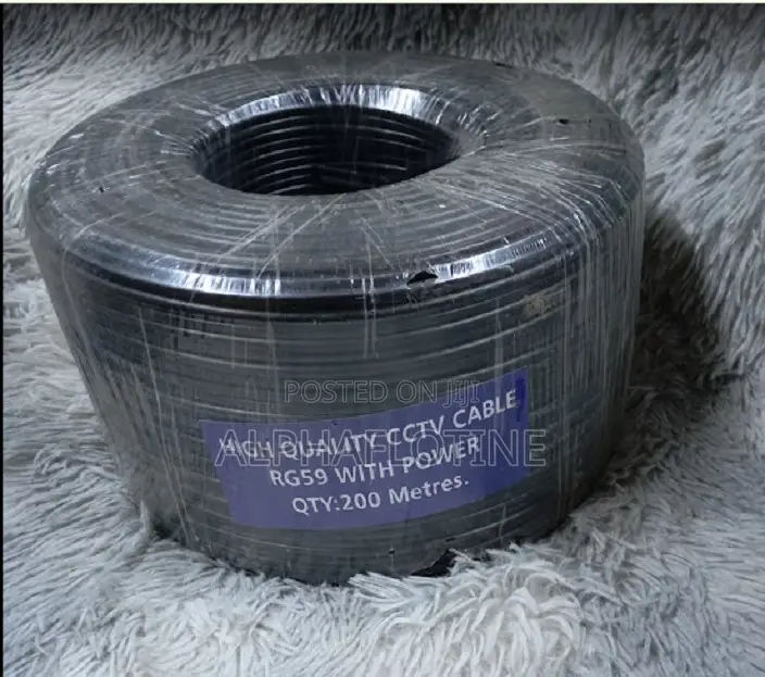 200m Rg-59 Coaxial Cable With Power