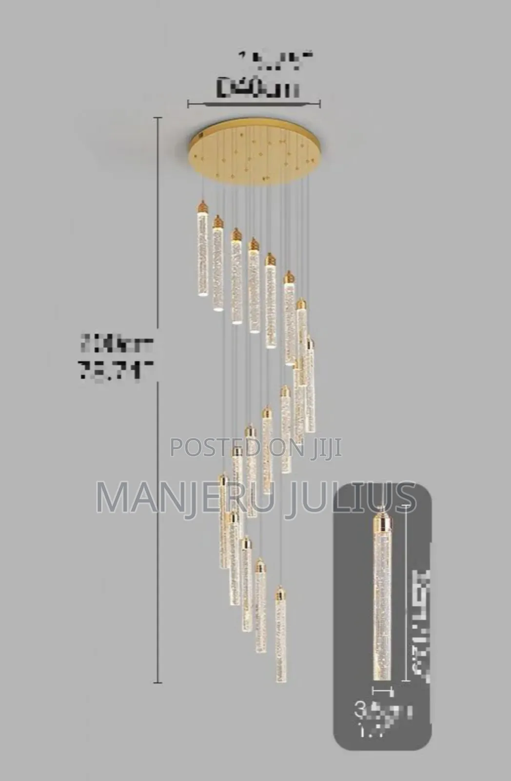 High Ceiling Led Chandelier