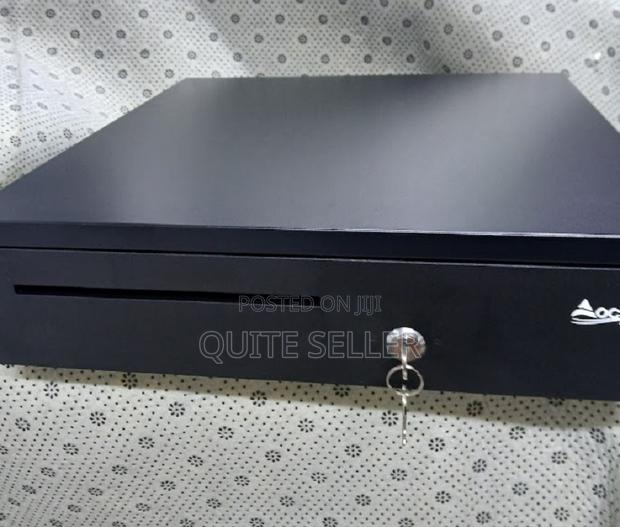 5 Tray Cash Register Drawer - Removable Coin Tray With Adjustable - main view