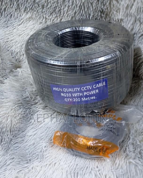 Rg59 Coaxial Cable With Power 200meter Surveillance Systems. - main view