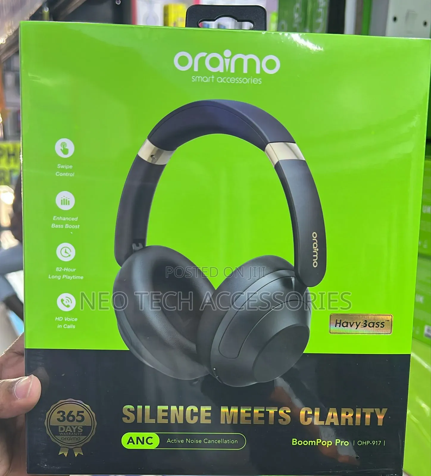Oraimo Boompop Pro Anc Over-Ear Headphones