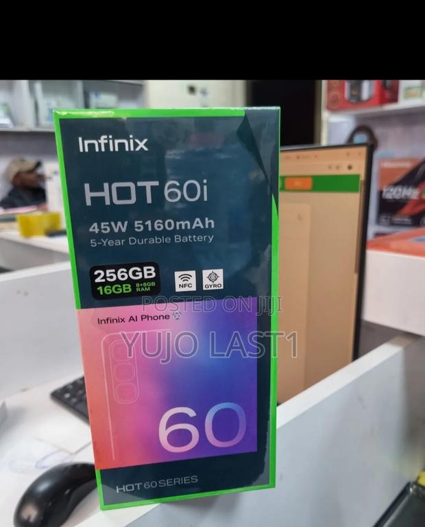 New Infinix Hot 60i 128 GB Gray - thumbnail 3