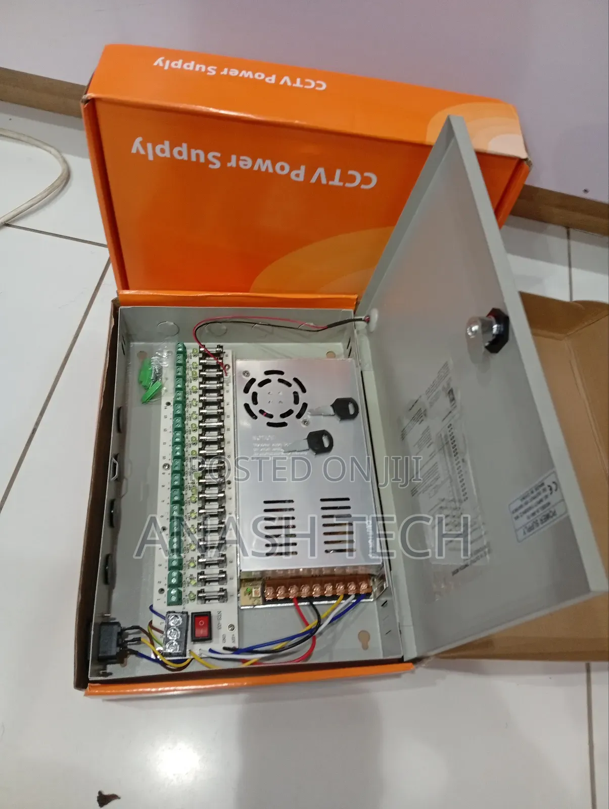 New CCTV Power Supply Unit 12v 20a Closed and Safe