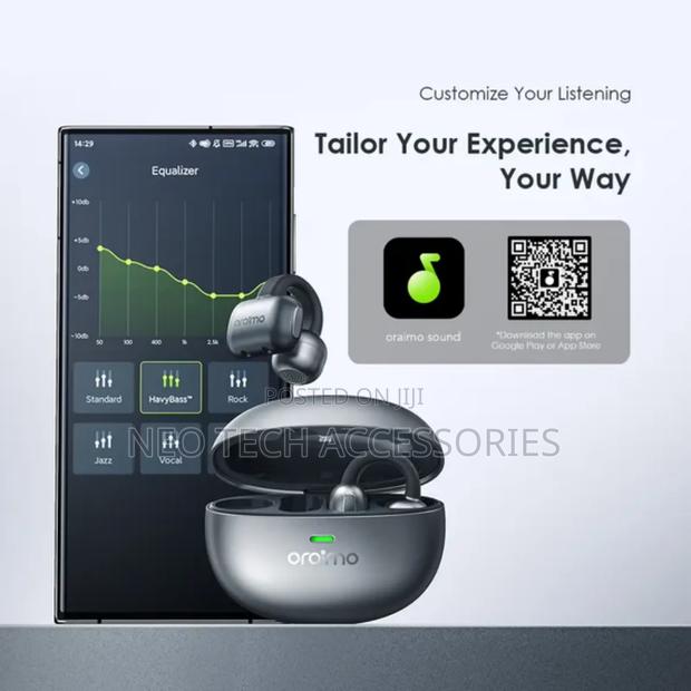 Oraimo Opensnap N Clip-on Open-Ear True Wireless Earbuds - thumbnail 2