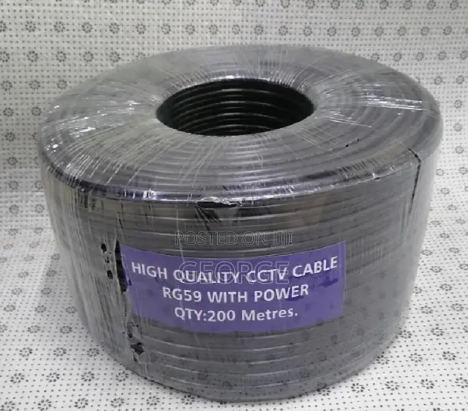 Coaxial Rg59 With Power (200m) Cable-Installation of CCTV Cameras