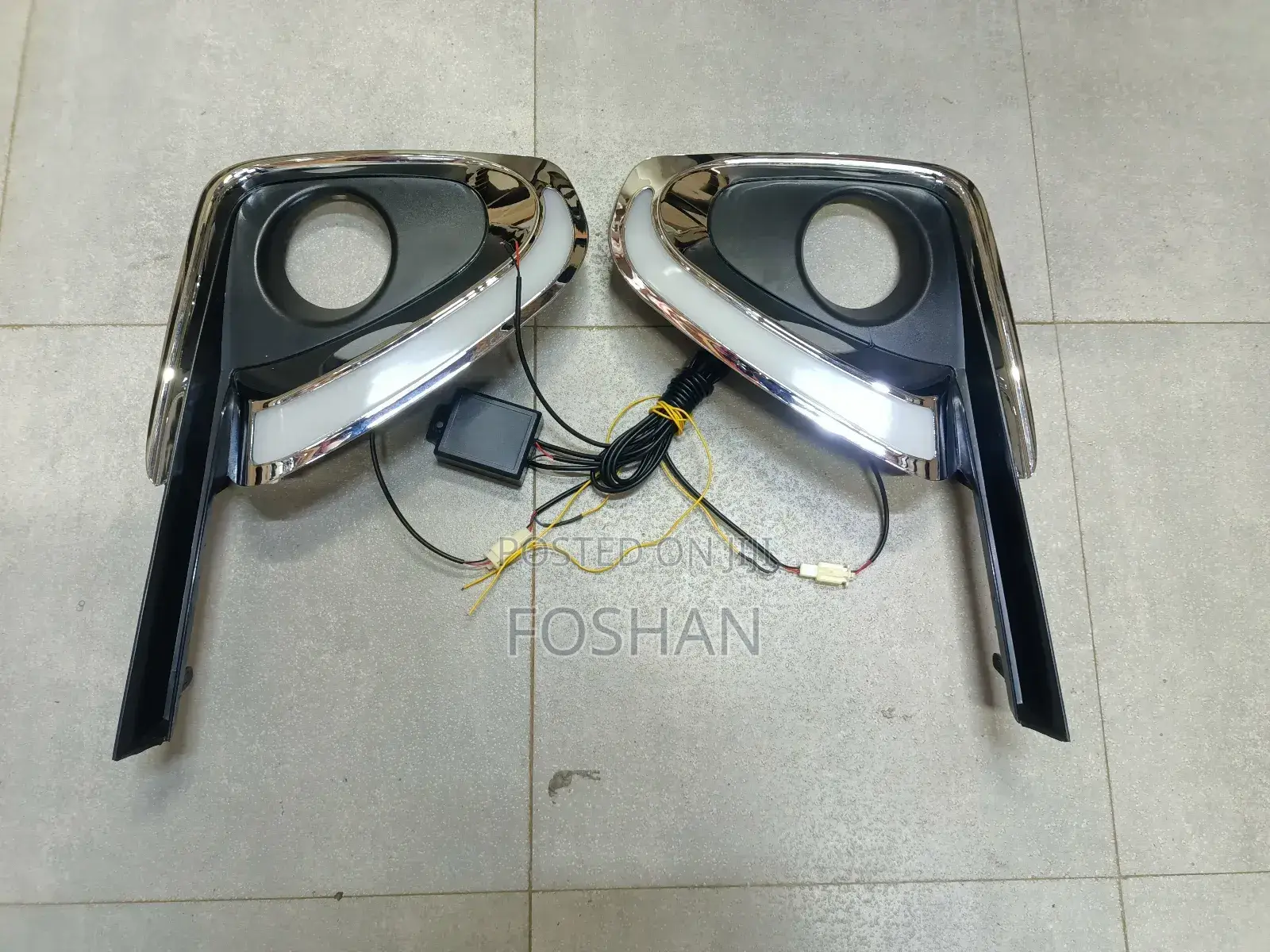 Fortuner 2015 Foglight Covers With DRL