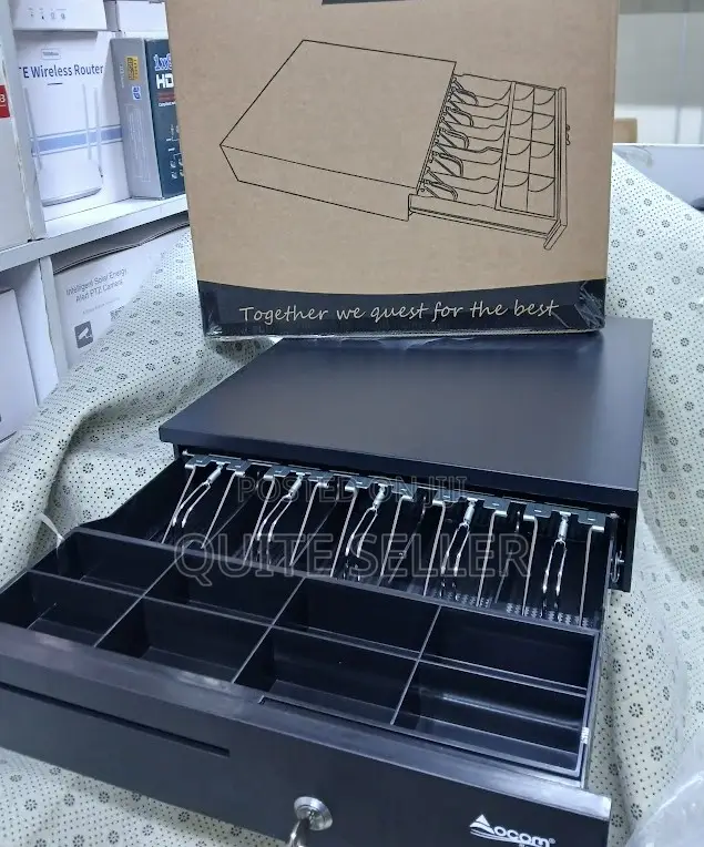 Pos Cash Drawer Box With 4 Bill and 5 Coin Secure Coin Organization