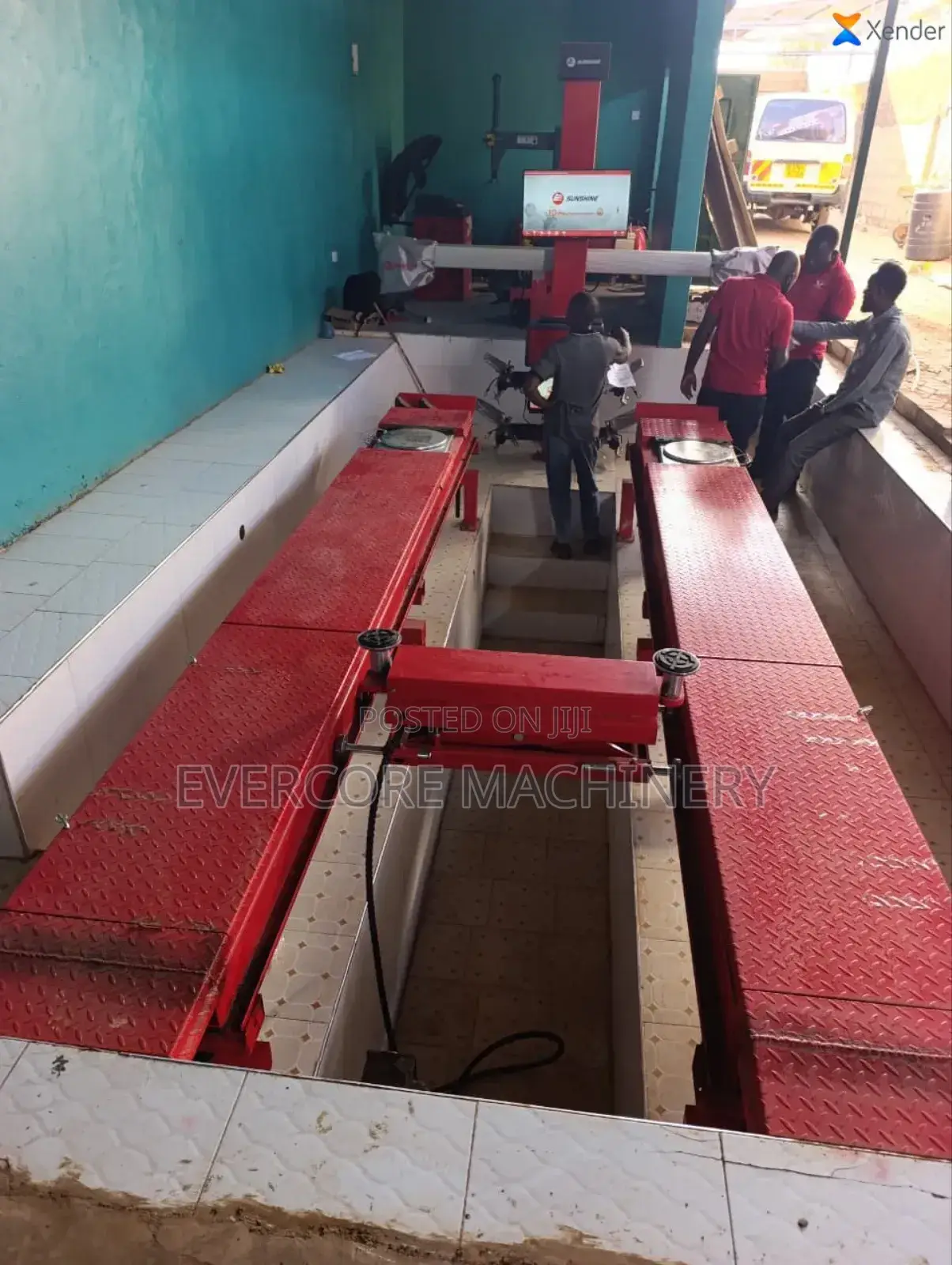 Commercial Computerized Wheel Alignment Machine With Four Post Lift