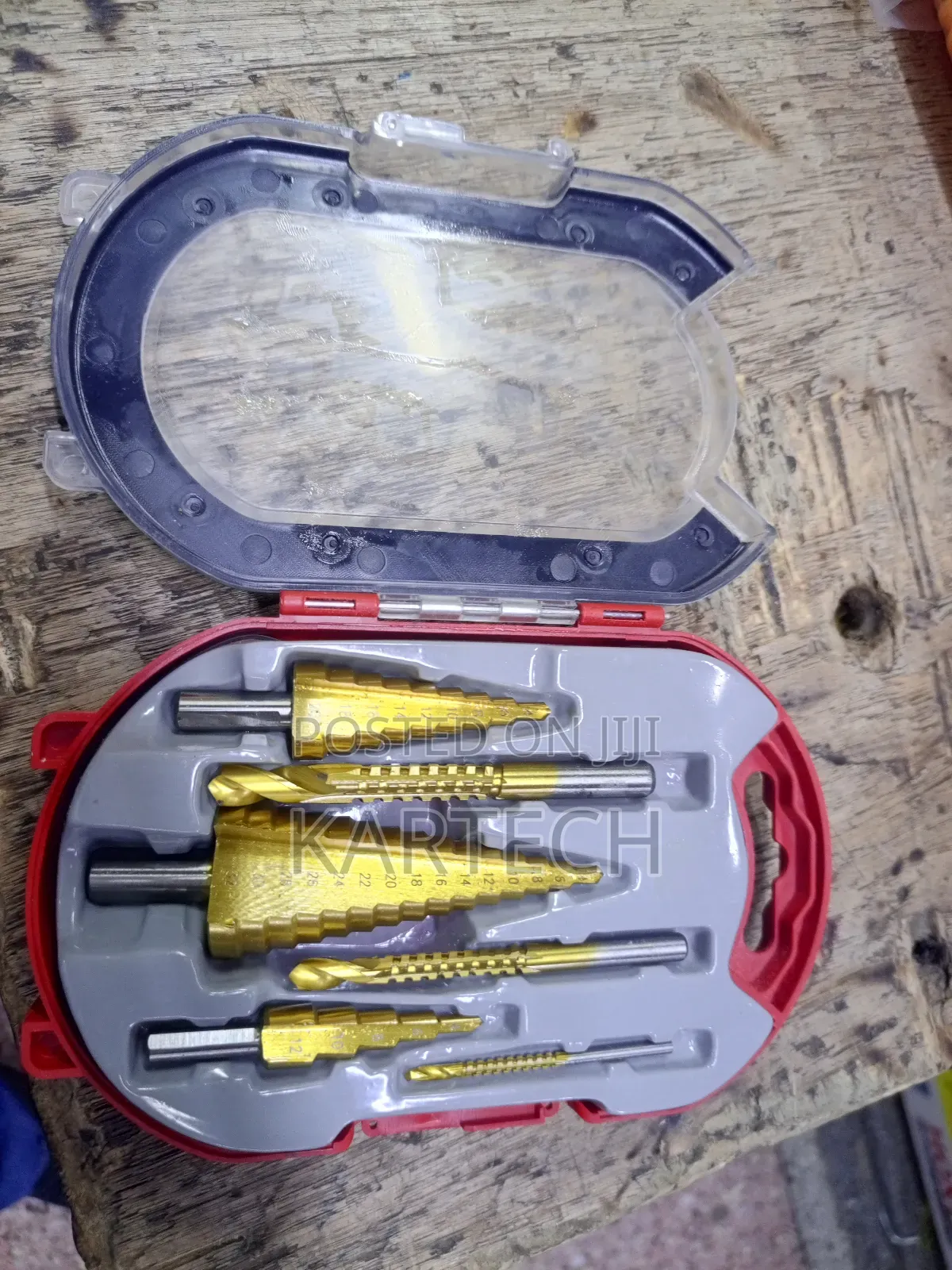 HSS Step Drill Bit Set 6pcs 1 Box