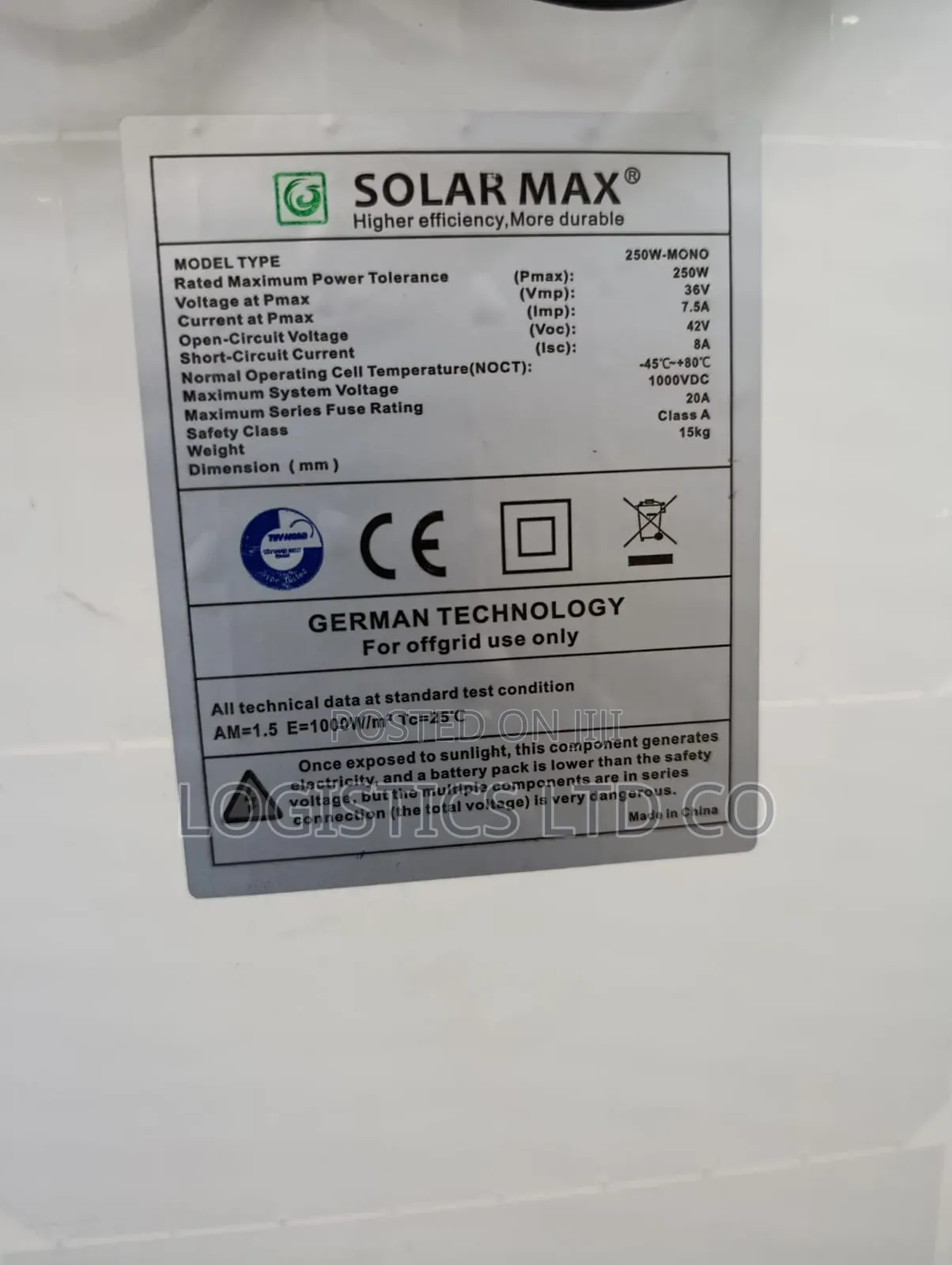Solar Panel 200w 18v Original Panel