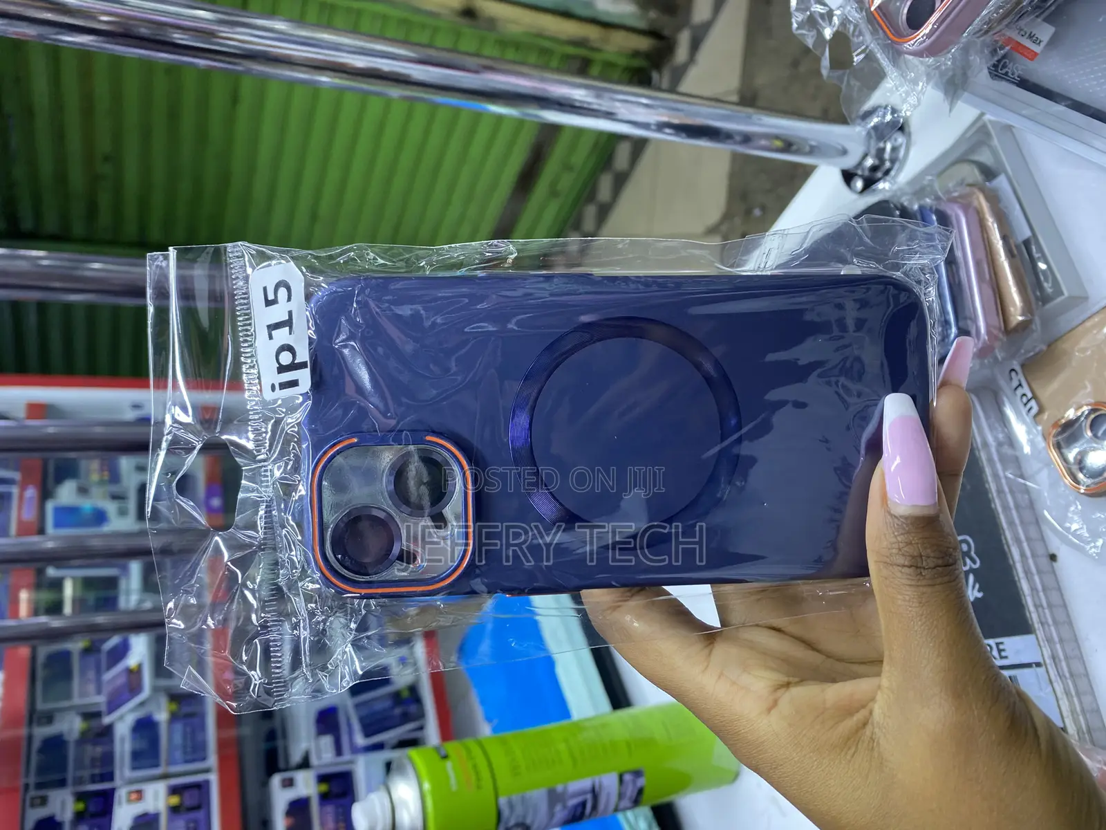 Zinlyuen Magnetic Case for iPhone 15 With Lense Protector and Stand