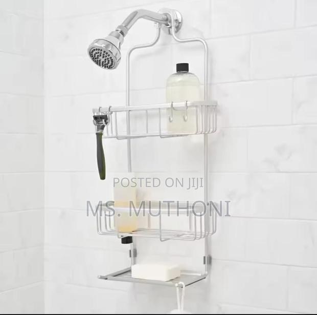 Rust Resistant Finish Aluminium 3 Tier Shower Caddy - thumbnail 3