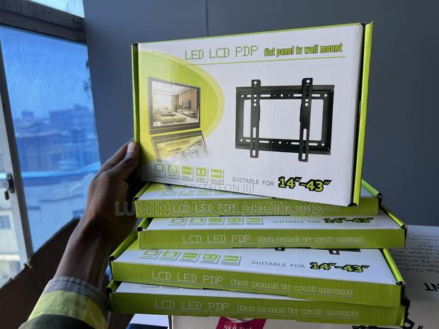 Strong Fixed 14 to 43” Tv Wall Mount Bracket - thumbnail 2