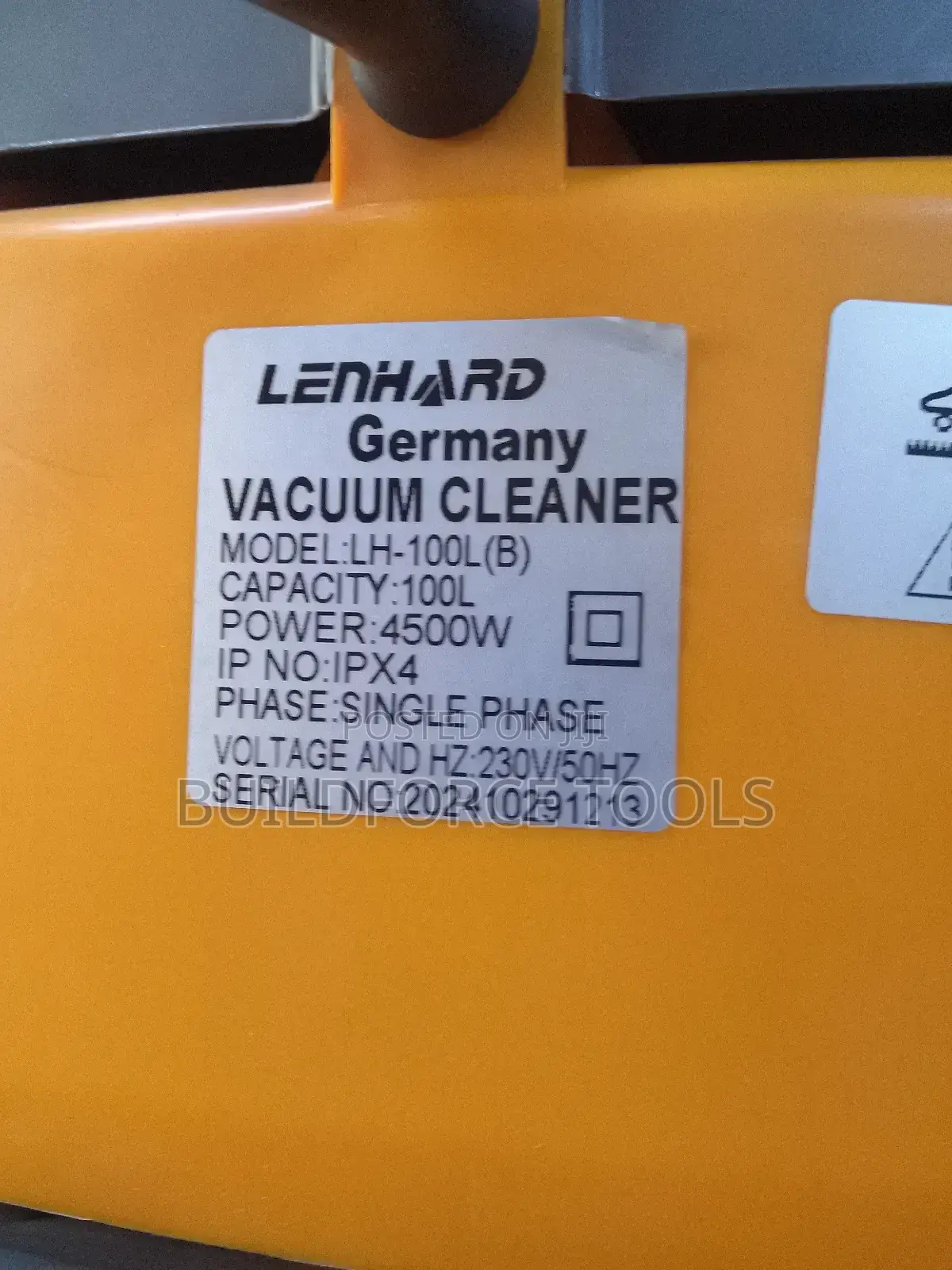 Lenhard Germany 100l Vacuum Cleaner