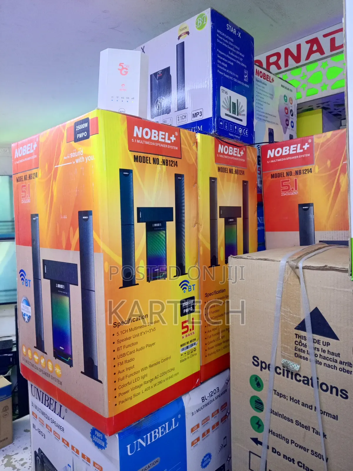 Nobel+ Nb1214 5.1 Multimedia Speaker System With Bluetooth
