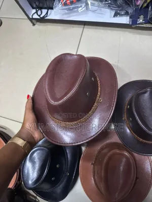 Pu Leather Kids Cowboy Hat for Small Kids From 4yrs