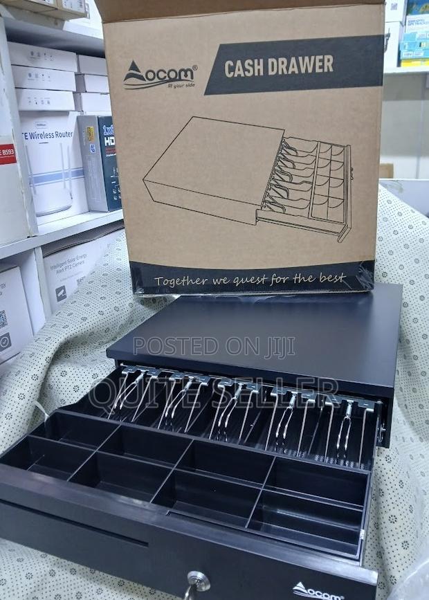 5 Bill Steel Automatic Cash Drawer - Safe Box Support Pos Terminals - main view