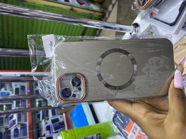 Asfine Magnetic for iPhone 15 Plus Case With Lense Protector and Stand - main view