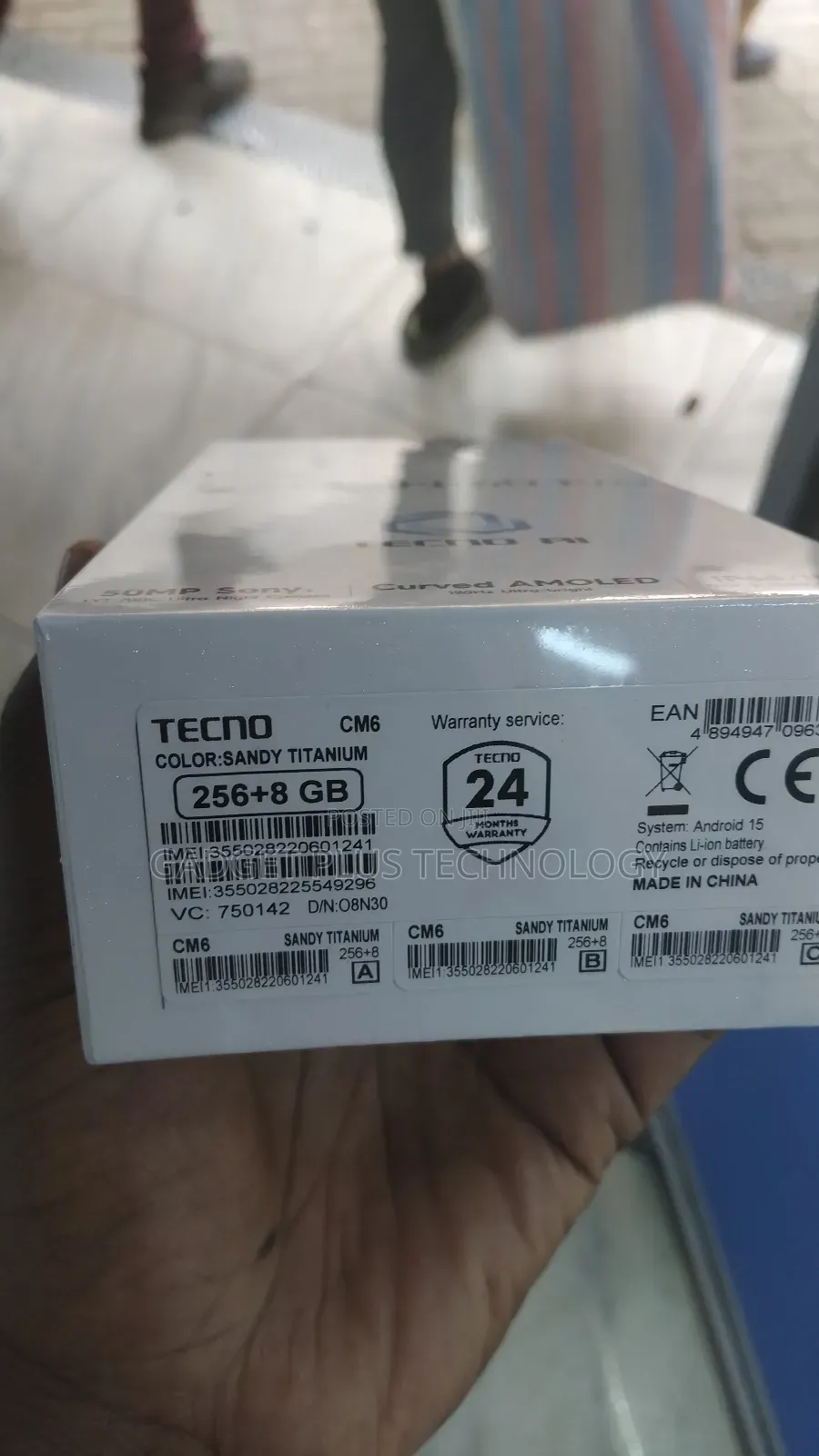 New Tecno Camon 40 Pro 256 GB Black