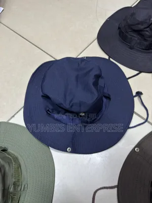 Grey, Navy Blue Safari Outdoor Hats