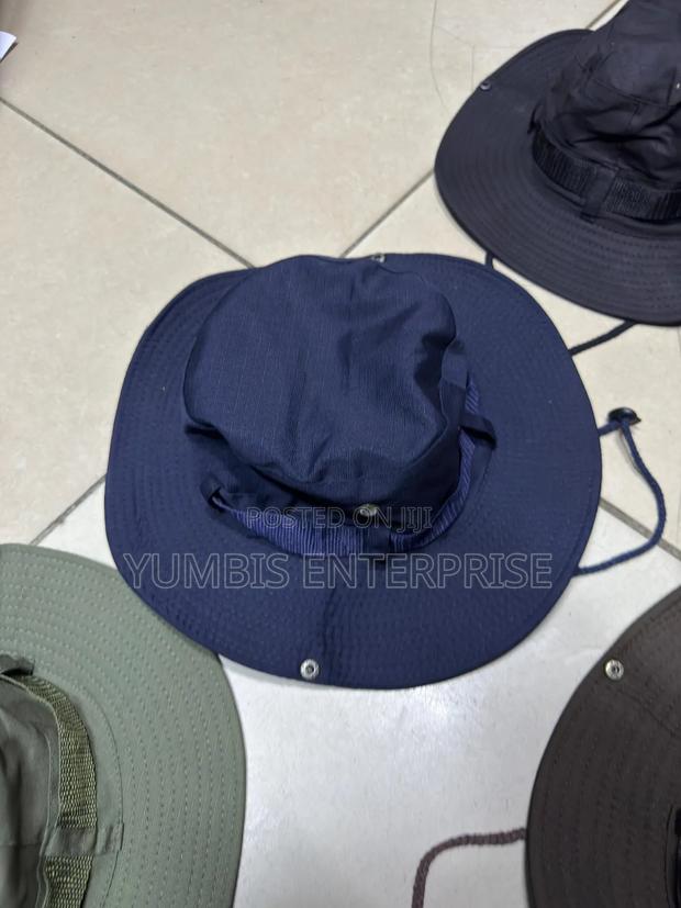 Grey, Navy Blue Safari Outdoor Hats - thumbnail 2