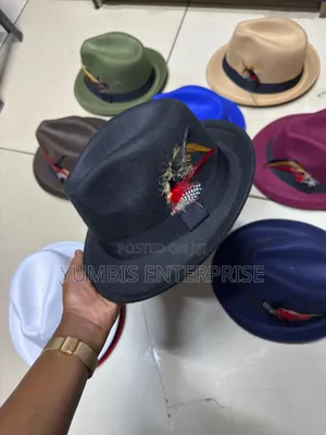 Black Small Brim Hat Fedora