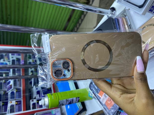 Qeine Magnetic for iPhone 15 Plus Case With Lense Protector and Stand - main view