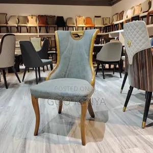 Home Chair; Elegant Single Seater Armless Leather Dining Chair
