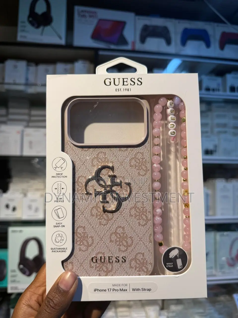 Guess Hard Case/Cover With Strap for Apple iPhone 17 Pro Max