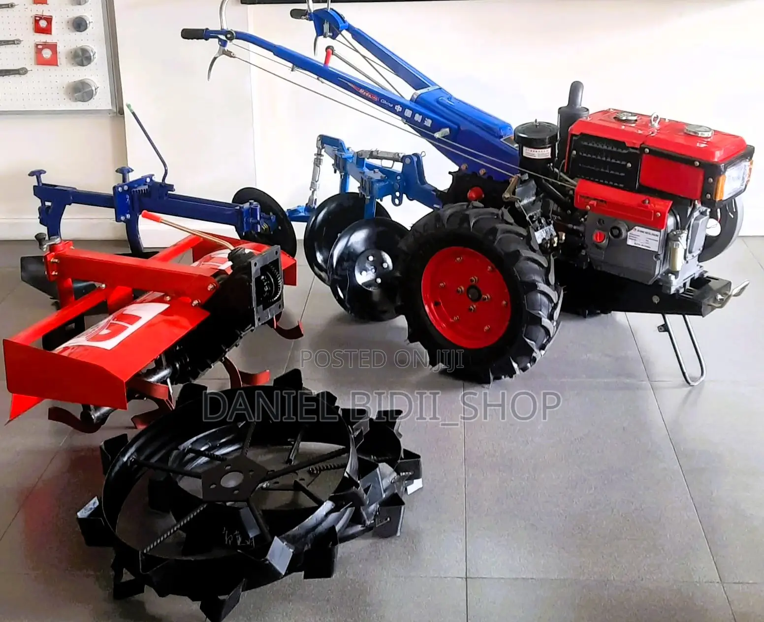Jd10l Jiadi Walking Diesel Tractor 10hp Complete With Implements