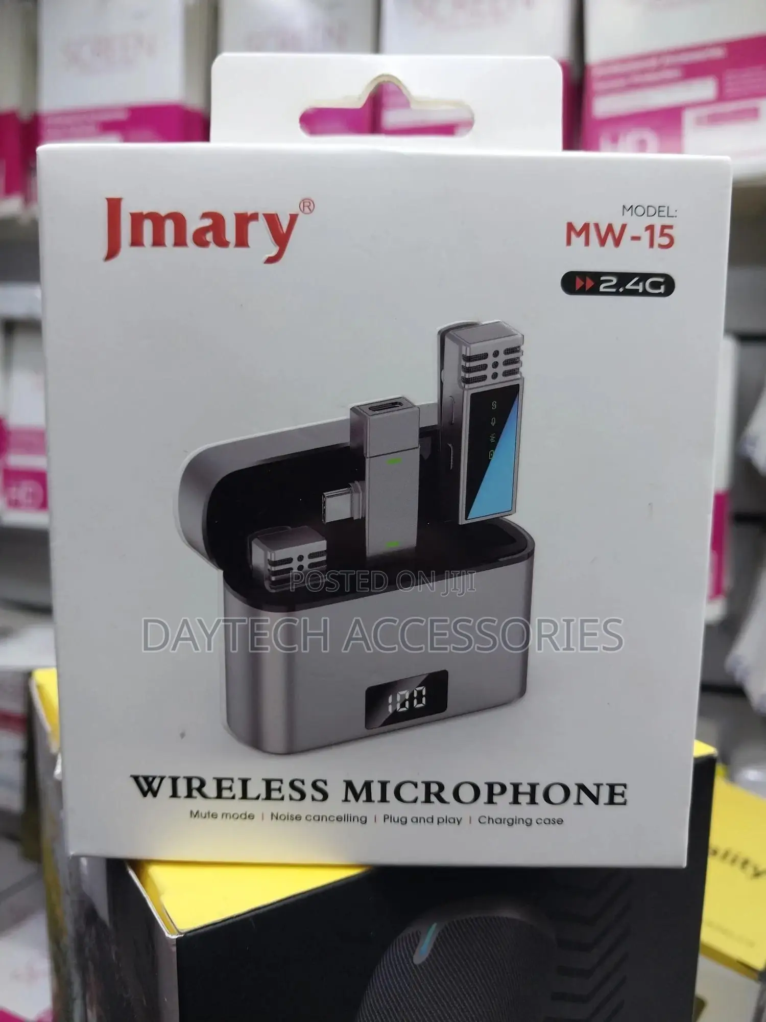 Jmary Mw-15 Wireless Mic 2 Transmitter + 1 Type-C Receiver