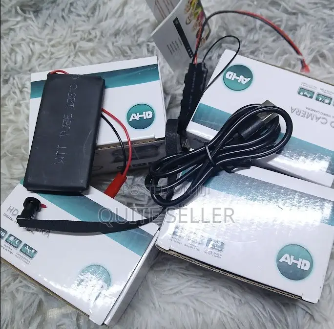 Pinhole Camera Dc Battery With Micro Sd Card Slot