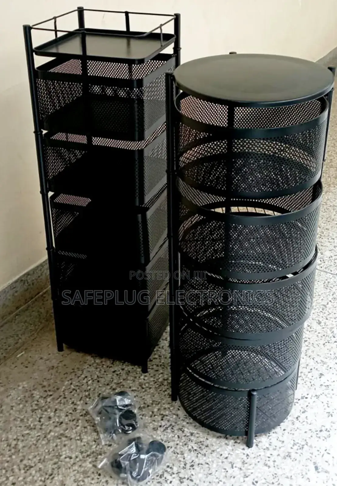 5 Tier Metallic Kitchen Fruit and Vegetables Rack