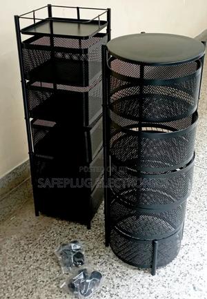 5 Tier Metallic Kitchen Fruit and Vegetables Rack - main view