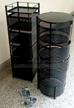 5 Tier Metallic Kitchen Fruit and Vegetables Rack