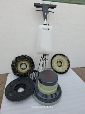 Floor Scrubber Machine With 2 Brushes , 1 Pad