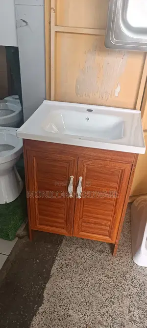 Vanity Cabinet (Brown Wood)