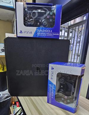 Ps4 Slim With 2 New Controllers, Super Clean - main view