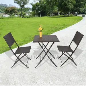 Outdoor Table; Foldable Plastic Dining Table for Outdoor Home Use