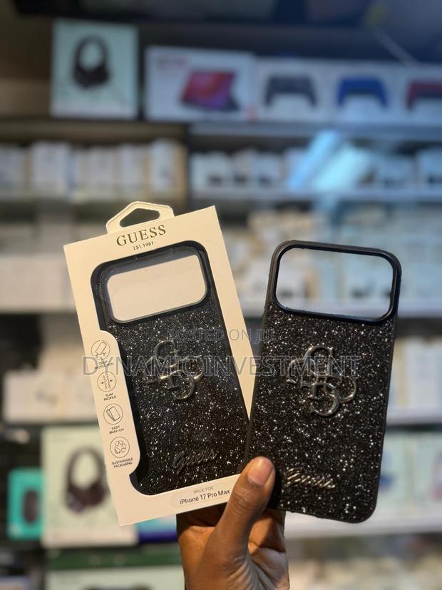 iPhone 17 Pro Max Guess Glitter Shockproof Hard Case/Cover - main view