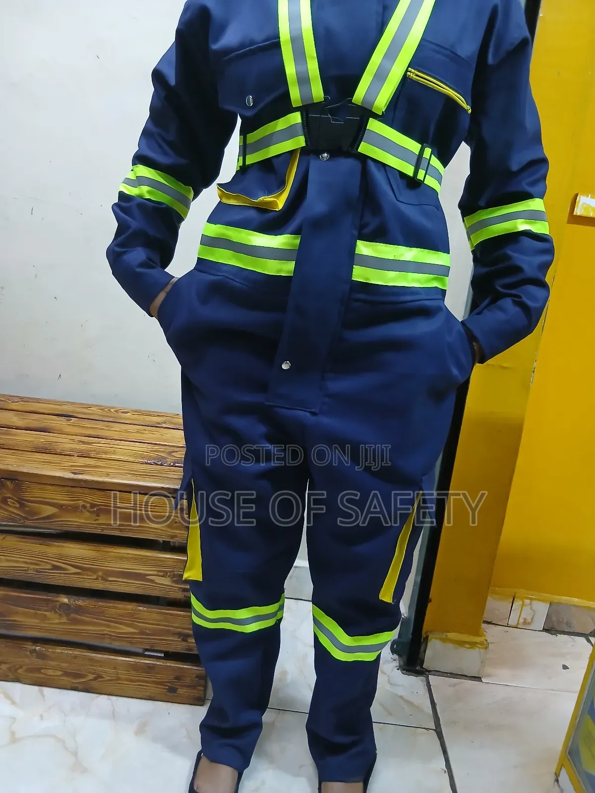Cargo Pockets Breathable Cotton Overalls