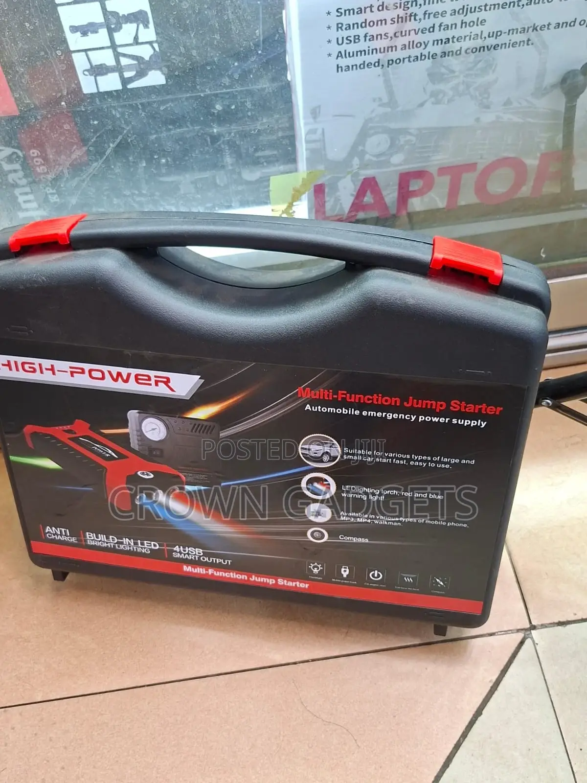High Power 99800mah Car Jump Starter With Tire Inflator Usb Port