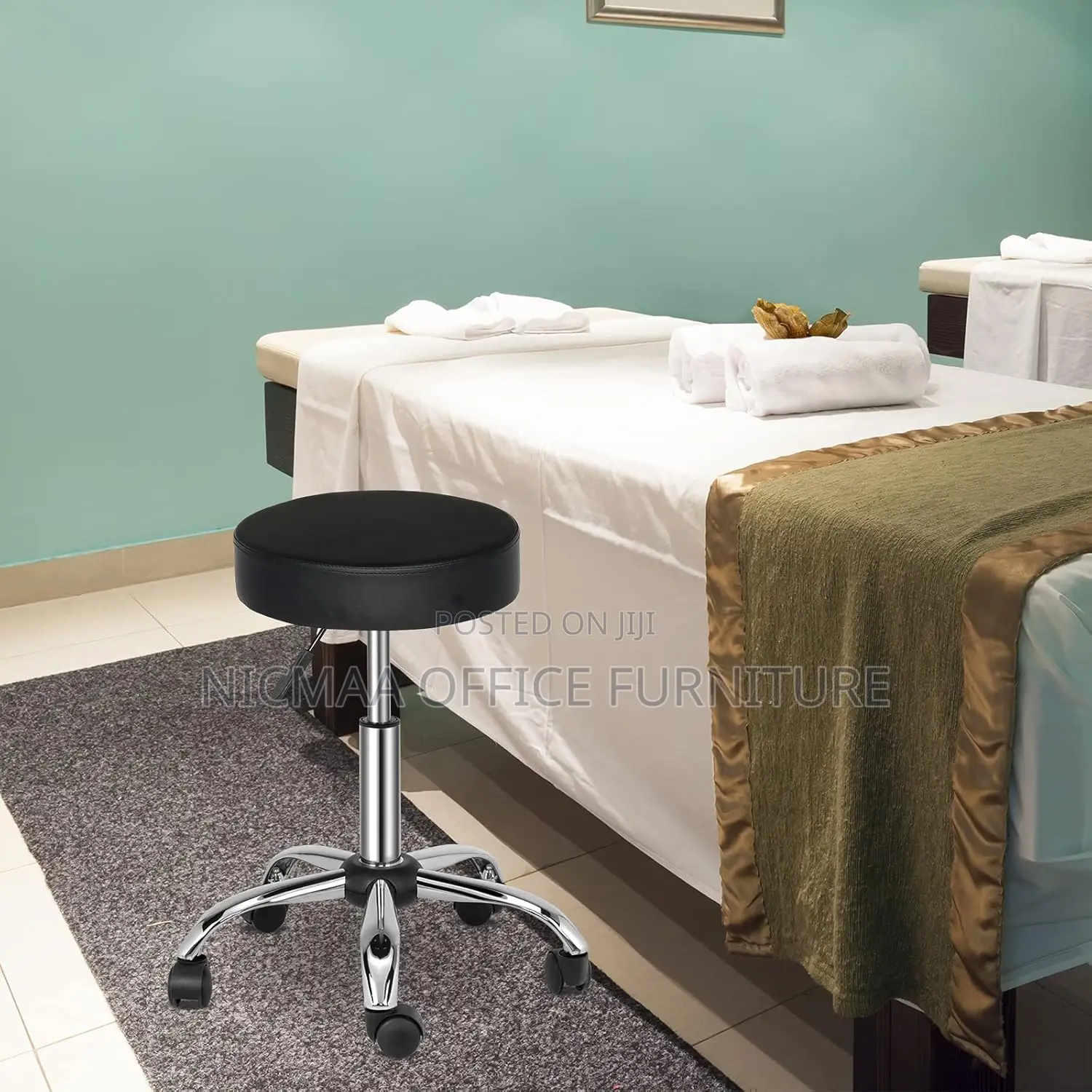 Premium Adjustable Rolling Stool