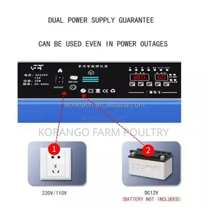 Multifunctional 56 Eggs Solar Powered Ok Incubator