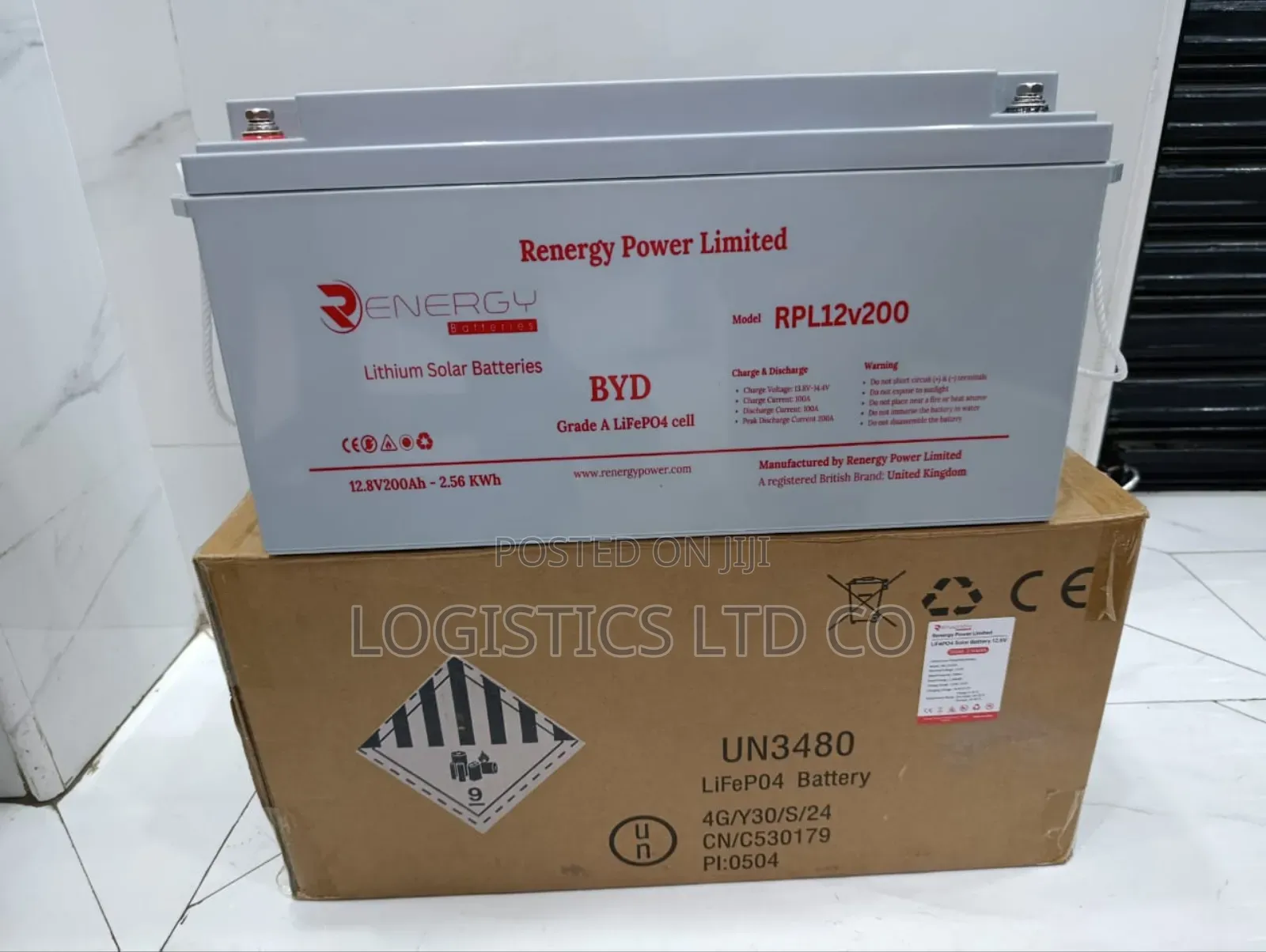 Lithium Ion Solar Battery 200 Ah 12 v R Energy